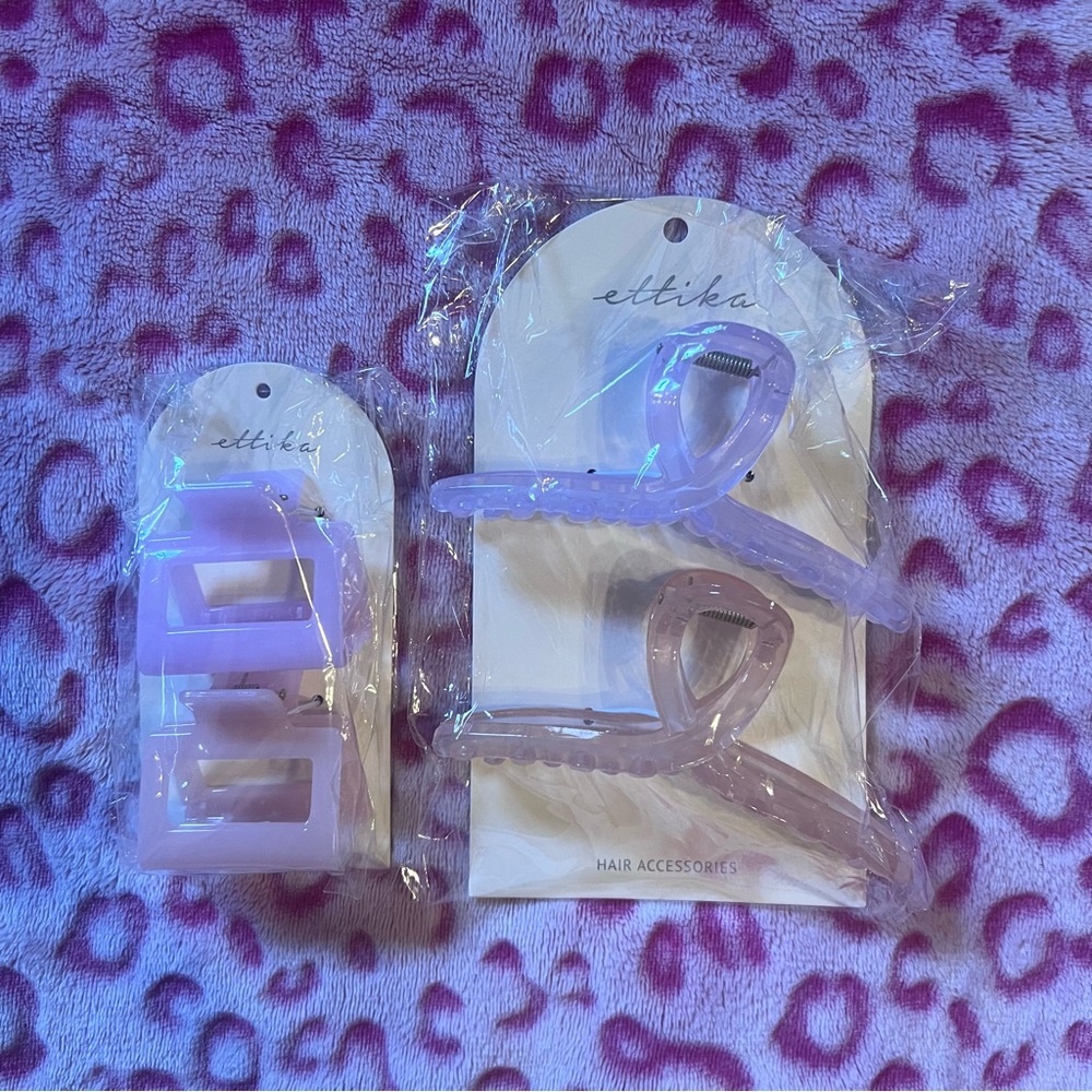 Ettika hair accessories : Claw Clip duos